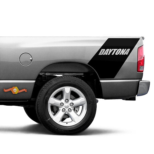 Daytona Dodge Ram 1500 Bed Side Racing Heckstreifen Vinyl-Aufkleber 2
