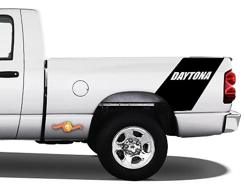 Daytona Heckseitenstreifen Vinyl-Aufkleber Set für Dodge Ram 1500 Daytona