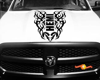 Hood Decal Tribal Vinyl Streifen für Dodge Ram 1500 Hemi Racing Aufkleber 4x4