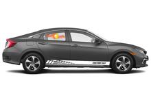 Racing Rocker Panel Stripes Vinyl-Aufkleber für Honda Civic Sport
 3