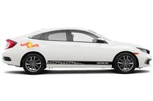 Racing Rocker Panel Streifen Vinyl-Aufkleber für Honda Civic EX
 2