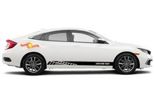 Racing Rocker Panel Streifen Vinyl-Aufkleber für Honda Civic EX
 3