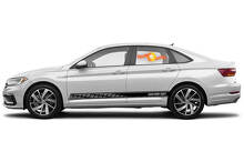 Racing Rocker Panel Stripes Vinyl-Aufkleber für Volkswagen Jetta GLI
 3