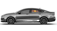 Racing Rocker Panel Stripes Vinyl-Aufkleber für Ford Fusion
 4