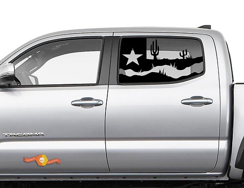 Texas-Wüstenlandschaft Seitenfenster Vinyl-Aufkleber für Toyota Tacoma