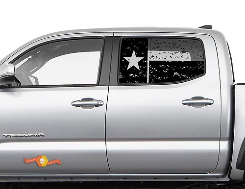 Heckscheibenaufkleber mit Texas-Flagge für Toyota Tacoma Trucks
