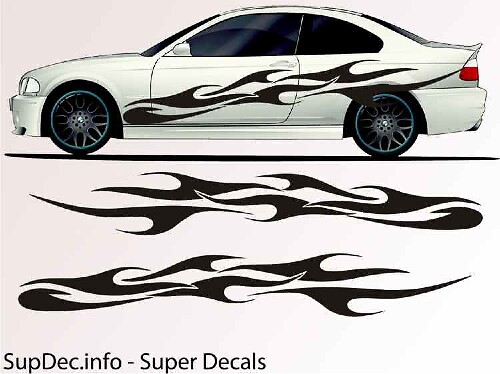 Vinyl Auto Body Graphics AUSSEN AUSSEN Decal Aufkleber B743
