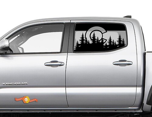 Seitenfensteraufkleber mit Flagge Colorado Forest für Toyota Tacoma 4Runner Tundra
