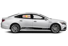Racing Rocker Panel Streifen Vinyl Aufkleber Aufkleber für Buick LaCrosse Essence
 3