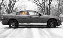 Racing Rocker Panel Stripes Vinyl-Aufkleber für Dodge Charger SXT
 3
