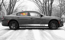 Racing Rocker Panel Stripes Vinyl-Aufkleber für Dodge Charger SXT
 4