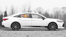 Racing Rocker Panel Stripes Vinyl-Aufkleber für Toyota Avalon
 4