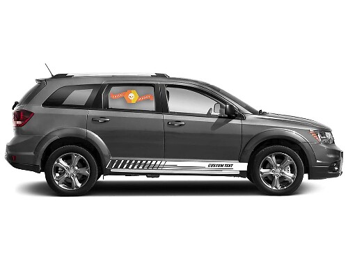 Racing Rocker Panel Stripes Vinyl-Aufkleber für Dodge Journey
