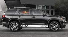 Racing Rocker Panel Stripes Vinyl-Aufkleber für GMC Acadia
 4