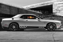 Racing Rocker Panel Stripes Vinyl-Aufkleber für Dodge Challenger
 4