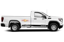 Racing Rocker Panel Stripes Vinyl-Aufkleber für GMC Sierra 1500
 3
