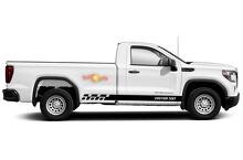 Racing Rocker Panel Stripes Vinyl-Aufkleber für GMC Sierra 1500
 4