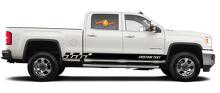 Racing Rocker Panel Stripes Vinyl-Aufkleber für GMC Sierra 2500HD
 4