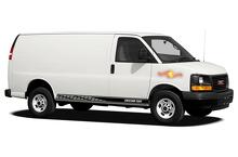 Racing Rocker Panel Stripes Vinyl-Aufkleber für GMC Savana Cargo
 2