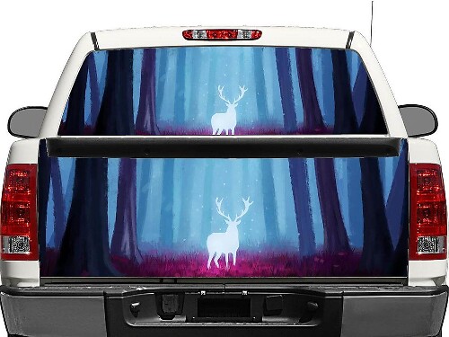 Magic Deer Heckscheiben- oder Heckklappen-Vinylaufkleber für Pick-up Trucks und SUVs