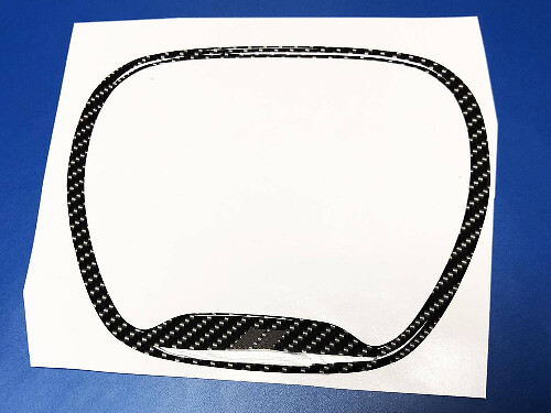 Carbon Style Lenkrad-Zierring gewölbter Aufkleber für Dodge