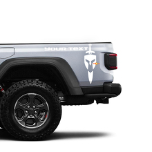 Aufkleber aus Vinyl für Gladiator Helm Rückseite für Jeep Gladiator 2