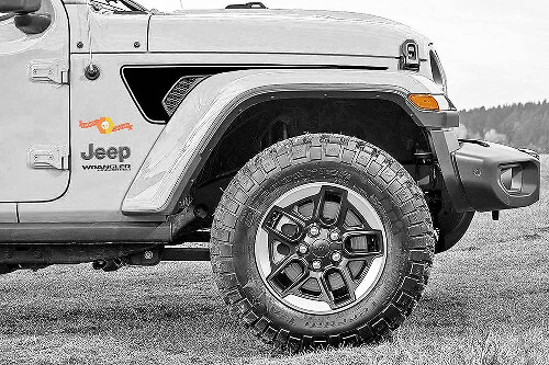 Dekorierte Streifen Lüftungs Kotflügel Vinylaufkleber für Jeep Wrangler