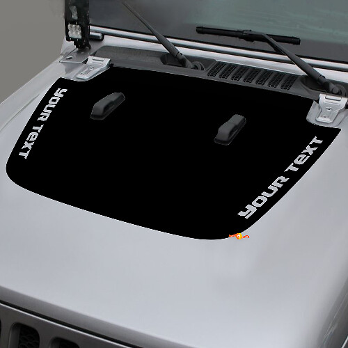 Jeep Gladiator Seite JT Wrangler JL JLU Motorhaube Vinyl-Aufkleber Grafik-Kit für 2018-2021 für beide Seiten
 1