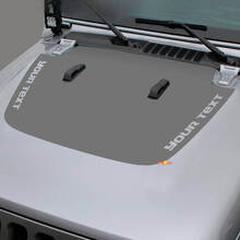 Custom Text Motorhauben-Schwarzfolie-Aufkleber für Jeep Gladiator und Wrangler_2