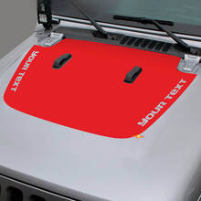 Custom Text Motorhauben-Schwarzfolie-Aufkleber für Jeep Gladiator und Wrangler_3