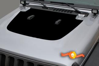 Jeep Gladiator Seite JT Wrangler JL JLU Motorhaube Solider Vinyl-Aufkleber Grafik-Kit für 2018–2021 für beide Seiten
