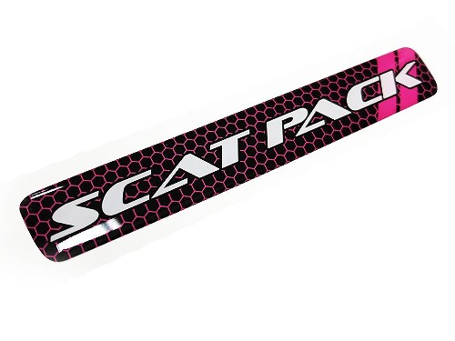 Lila Scat Pack Style Lenkrad gewölbter Aufkleber für Dodge Challenger Charger