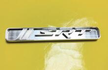 3D-SRT-HVAC-Inlay für den Beifahrerinnenraum für CHARGER Chellenger Powered by SRT-Emblem, Aluminiumteil
 2