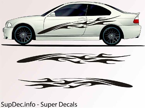 Fire Style Seitlicher Vinylaufkleber Sticker