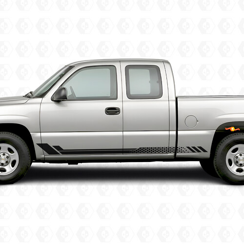 Waben-Türen- & Seitenschweller-Vinylstreifen für Chevrolet Silverado 1500 GMT800 1999-2007_1