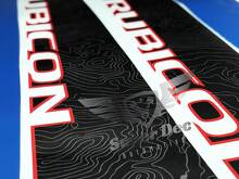 Paar Topografische Karte Jeep WRANGLER JK UNLIMITED RUBICON RECON Aufkleber Aufkleber
 2