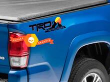 Paar TRD Off Road Vintage Old Style Sunset Style Bed Side Vinyl Aufkleber Aufkleber Toyota Tacoma Tundra FJ Cruiser
 2