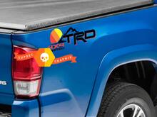 Paar TRD 4 x 4 Limited Mountains Line Vintage Old Style Sunset Line Style Bed Side Vinyl Aufkleber Aufkleber Toyota Tacoma Tundra FJ Cruiser
 2
