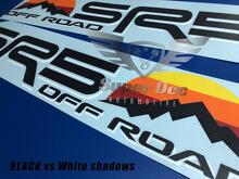 Paar SR5 4x4 Offroad mit Bergen Vintage Sunset Old Style Side Vinyl Aufkleber Aufkleber passend für Tacoma Tundra 4Runner
 2