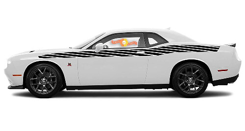 Accent Strobe Streifen Seiten Vinyl Aufkleber Sticker für Dodge Challenger