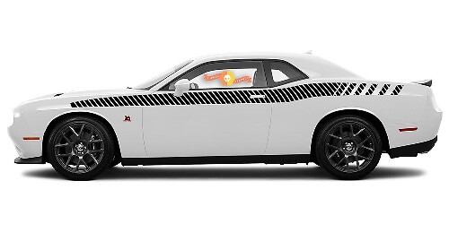 Rennstreifen Seiten-Vinyl-Aufkleber für Dodge Challenger