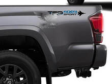 Satz mit 2 TRD 4x4 Sport Vinyl-Aufklebern für die Seiten des Laderaums für Toyota Trucks_3