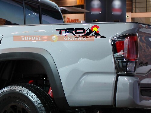 TRD Colorado-Flaggen-Stil Bettseiten-Vinylaufkleber für Toyota Tacoma