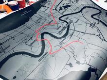 Blackout Topographische Karte Vinyl Motorhaubenaufkleber für Jeep Wrangler und Gladiator_3