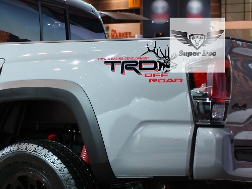 Ein Paar Big Bull Elk TRD Off Road Racing Development LKW-Aufkleber passend für Tacoma Tundra FJ Cruiser
