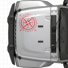 Kompass-Motorhauben-Vinyl-Aufkleber (passend für Jeep WRANGLER Rubicon)
_4