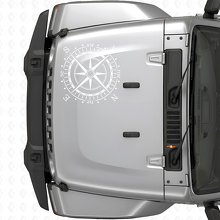 Kompass-Motorhauben-Vinyl-Aufkleber (passend für Jeep WRANGLER Rubicon)
_5