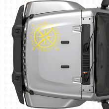 Kompass-Motorhauben-Vinyl-Aufkleber (passend für Jeep WRANGLER Rubicon)
_6