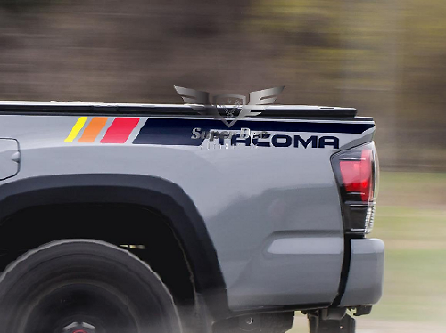 Vintage TRD Stil Seitenstreifen Vinylaufkleber für Toyota Tacoma