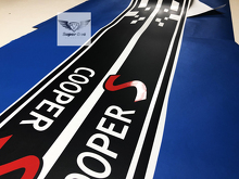 Cooper S Seiten-Kariert-Streifen Vinyl-Aufkleber-Set für Mini Cooper_2